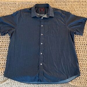 UNTUCKit Navy Casual Button Down Shirt NWOT
